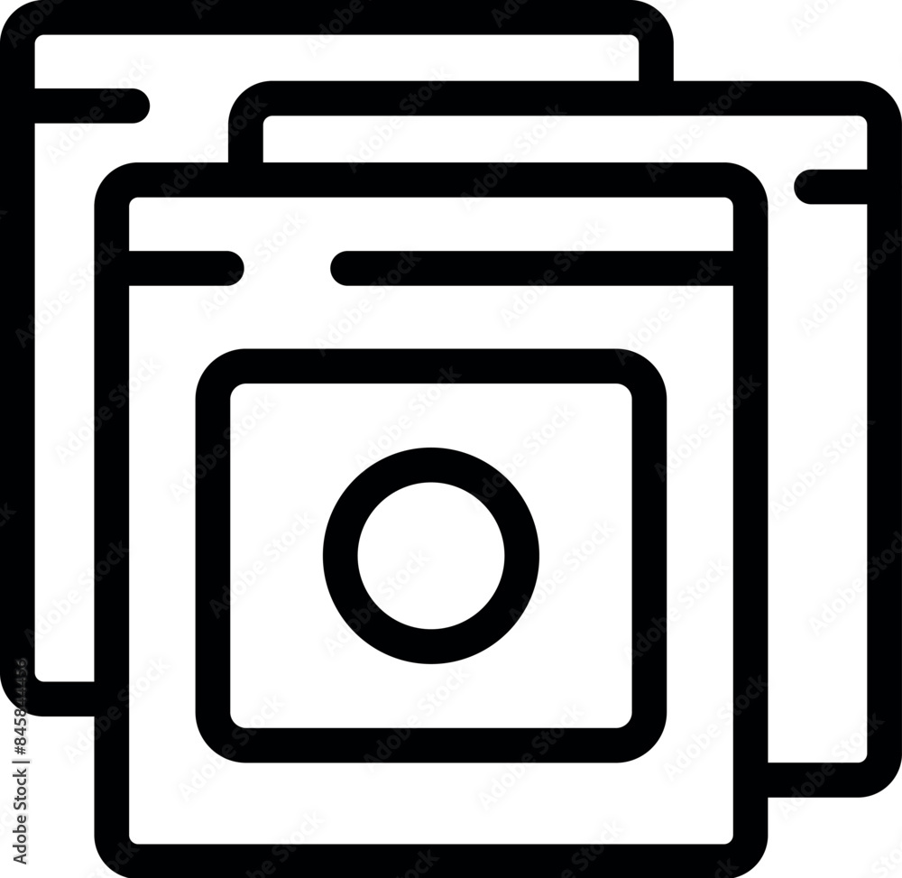 Poster three browser windows stacked on top of each other, symbolizing multitasking and productivity