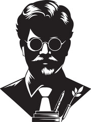 Happy Teachers day silhouette vector illustration