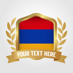 Golden Luxury Armenia Badge Design