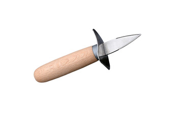 An oyster knife isolated on the transparent background