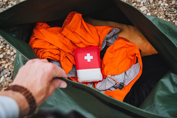 Make sure to pack Camping Gear Essentials First Aid Kit and Safety Equipment in your Backpack for...