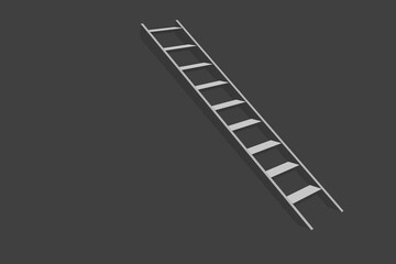 Ladder on a dark background.