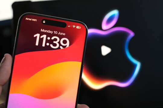 Close up shot of Apple iPhone 15 Pro, Apple announces iOS 18 with new AI features and more customizable homescreen, New Delhi India June 10 2024
