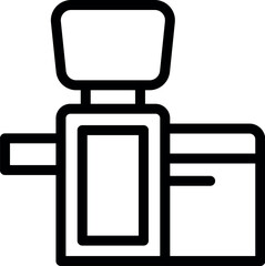 Coffee machine icon representing brewing a cup of coffee using modern appliance