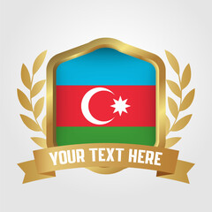 Golden Luxury Azerbaijan Badge Design