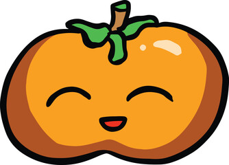 Funny Cartoon Character Tomato Illustration Logo or Mascot Vector