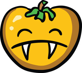 Funny Cartoon Character Tomato Illustration Logo or Mascot Vector