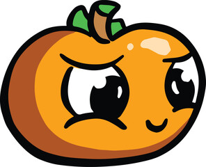 Funny Cartoon Character Tomato Illustration Logo or Mascot Vector