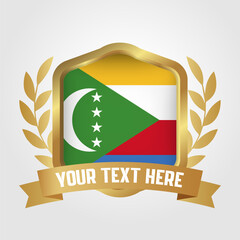 Golden Luxury Comoros Badge Design
