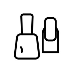 Obraz premium Nail Polish Icon Ideal for Beauty and Cosmetic Designs