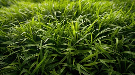 Obraz premium The vibrant green grass becomes even more refreshing following a thorough soaking in rain