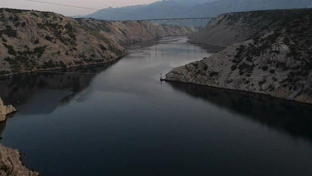 Maslenica Bridge A1 of Zadar, Croatia