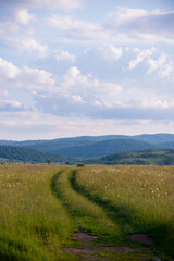 Fototapeta premium landscape with sky and clouds