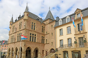 Main Square in Echternach in Luxembourg	