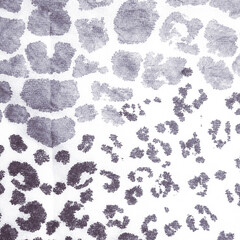 Modern Leopard Skin Repeat. Tiger Texture. Gray
