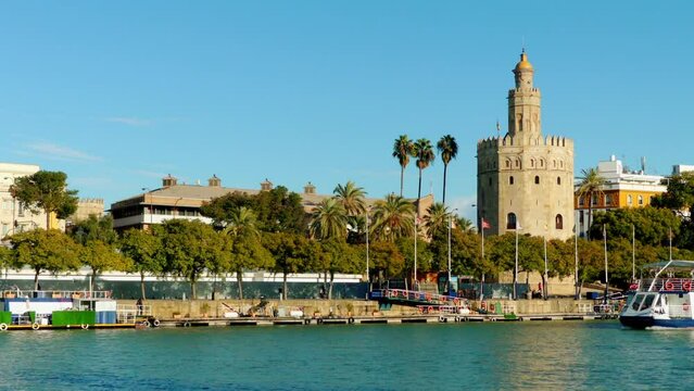 Torre del Oro (Tower of Gold) in Seville, Spain