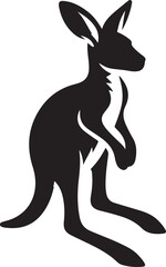 wallaby silhouette vector illustrationd