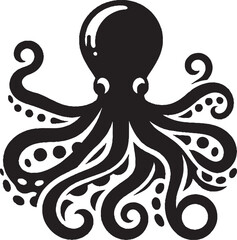 Intricate Octopus Vector Art Illustration
