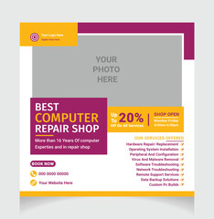 computer repair social media post