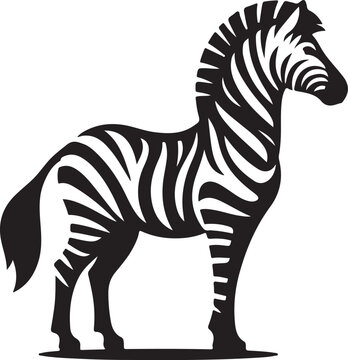 recommend clip art: Zebra Vector illustration
