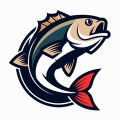 Fishing theme vector artwork  illustration svg
