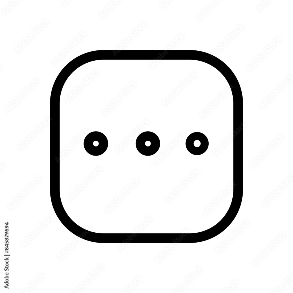 Poster More Options Button Icon Perfect for User Interface and App Designs