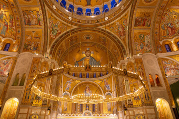 Obraz premium The Church of Saint Sava, Hram Svetog Save in Belgrade, Serbia