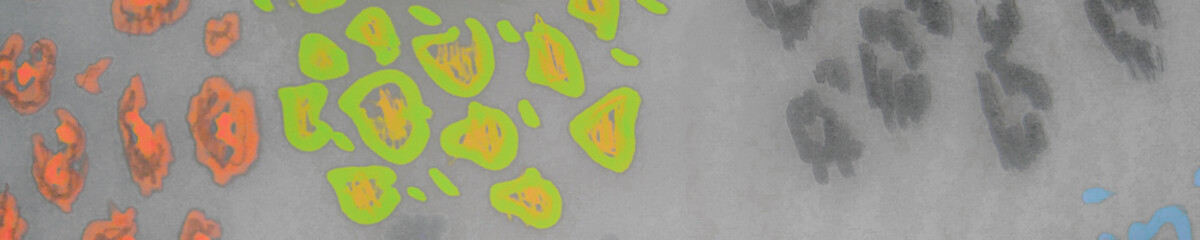 Animals Drawing. Rainbow Dye Skin Texture.