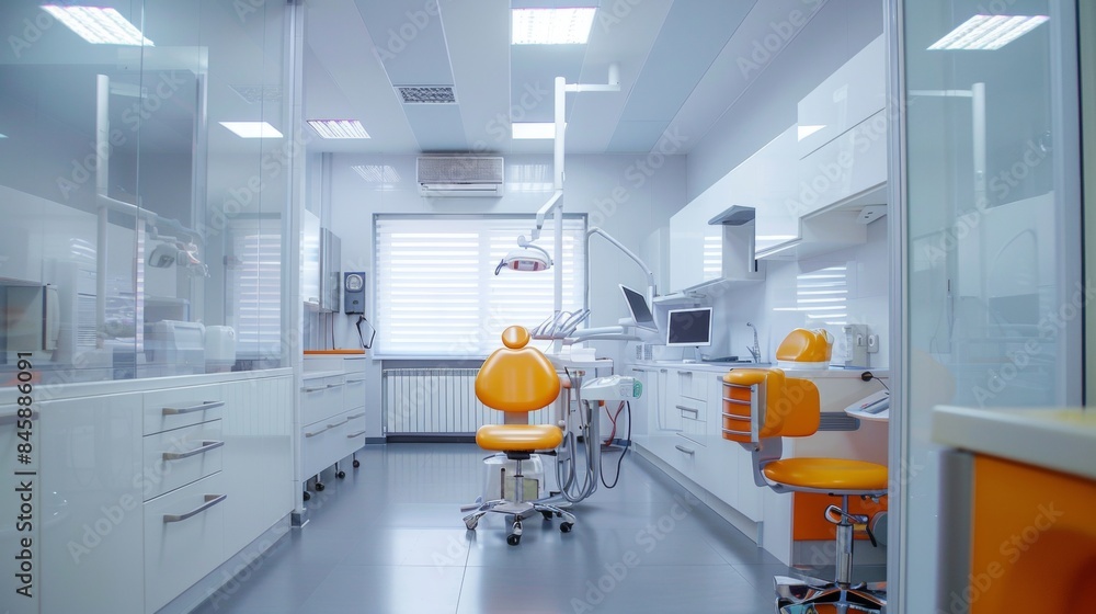 Wall mural Interior view of dental clinic