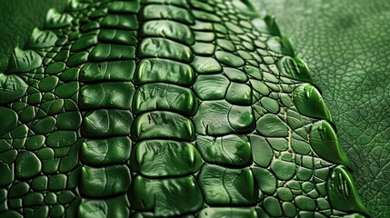 Reptile Patterns Green Background with Crocodile and Lizard Skin Textures