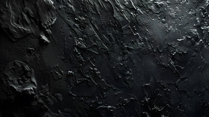 Black texture background with copyspace for your design. AI Generated