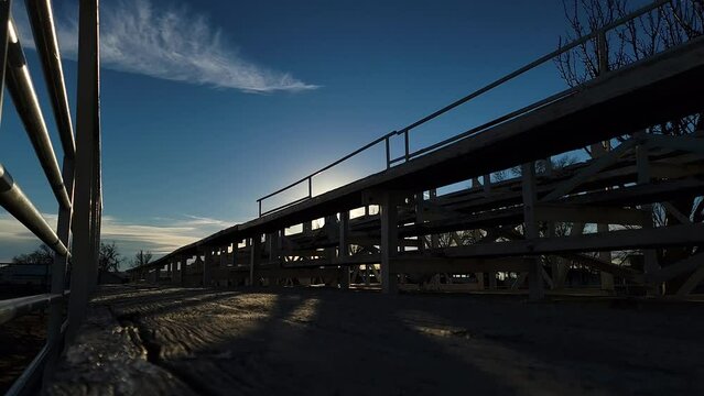 Oldl bleachers at the fairgrounds