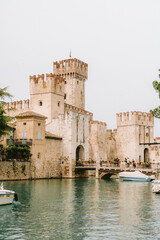 Italian castle at lake Garda