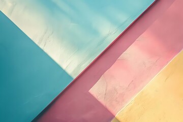 Abstract Pastel Color Block Wall Texture