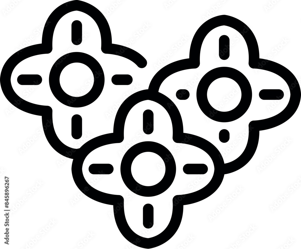 Poster three gears are interlocking, symbolizing the importance of teamwork and collaboration for achieving