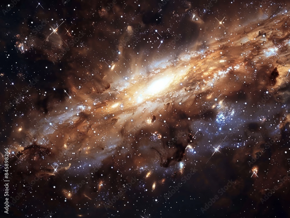 Wall mural the cosmos filled with countless stars