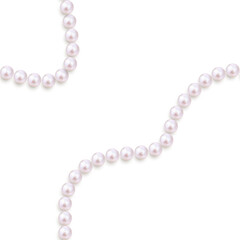 Pearl. Jewelry. Seamless pattern. Beautiful vector background. Beads. Pearl necklace.