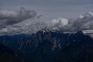 clouds over the mountain