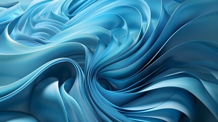 Blue abstract geometric form in a background.