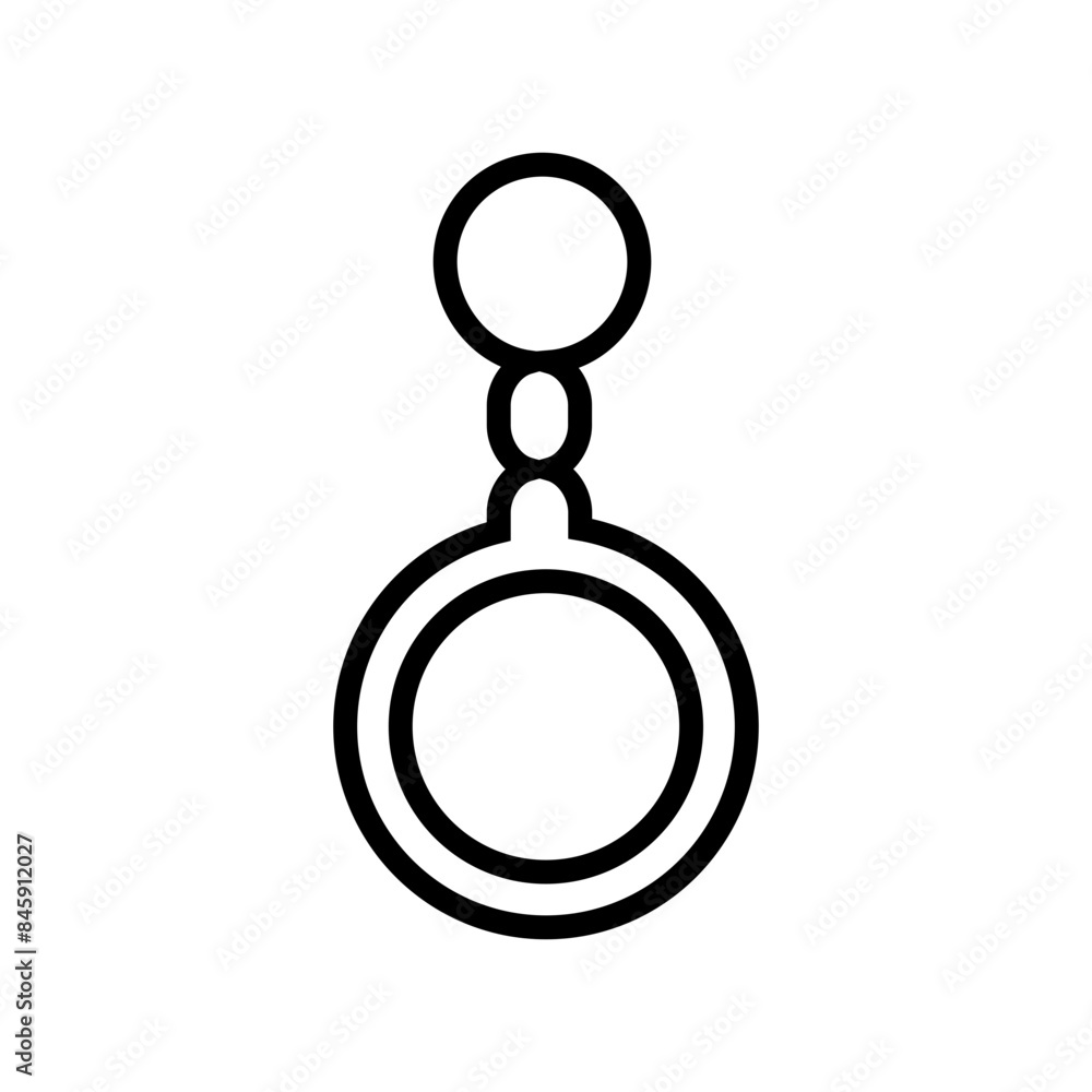 Poster Key Chain Icon Ideal for Security and Access Themes