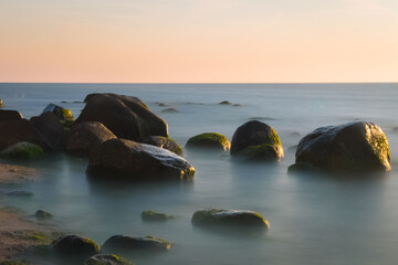sunset over the sea