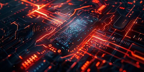 Obraz premium abstract technology background