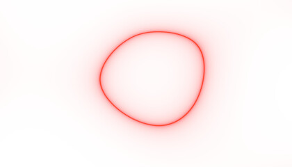 Red circle background. Flowing curved smoke lines. Template for banner, flyer, brochure, presentation. Png overlay illustration.