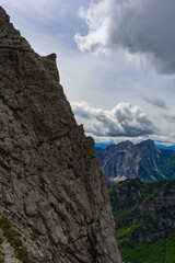mountain cliff in the mountains