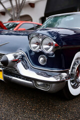 front profile of a classic 1950s auto