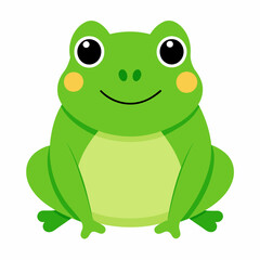 Charming Frog Vector Illustrations on White Background: Perfect for Design Projects