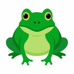 Charming Frog Vector Illustrations on White Background: Perfect for Design Projects
