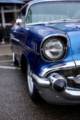 profile view of classic vintage auto