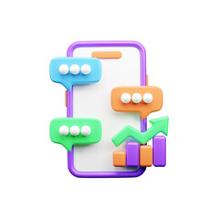 Fototapeta premium Marketing and Advertising 3d Illustration Icon