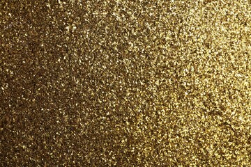 Beautiful shiny brass glitter as background, closeup